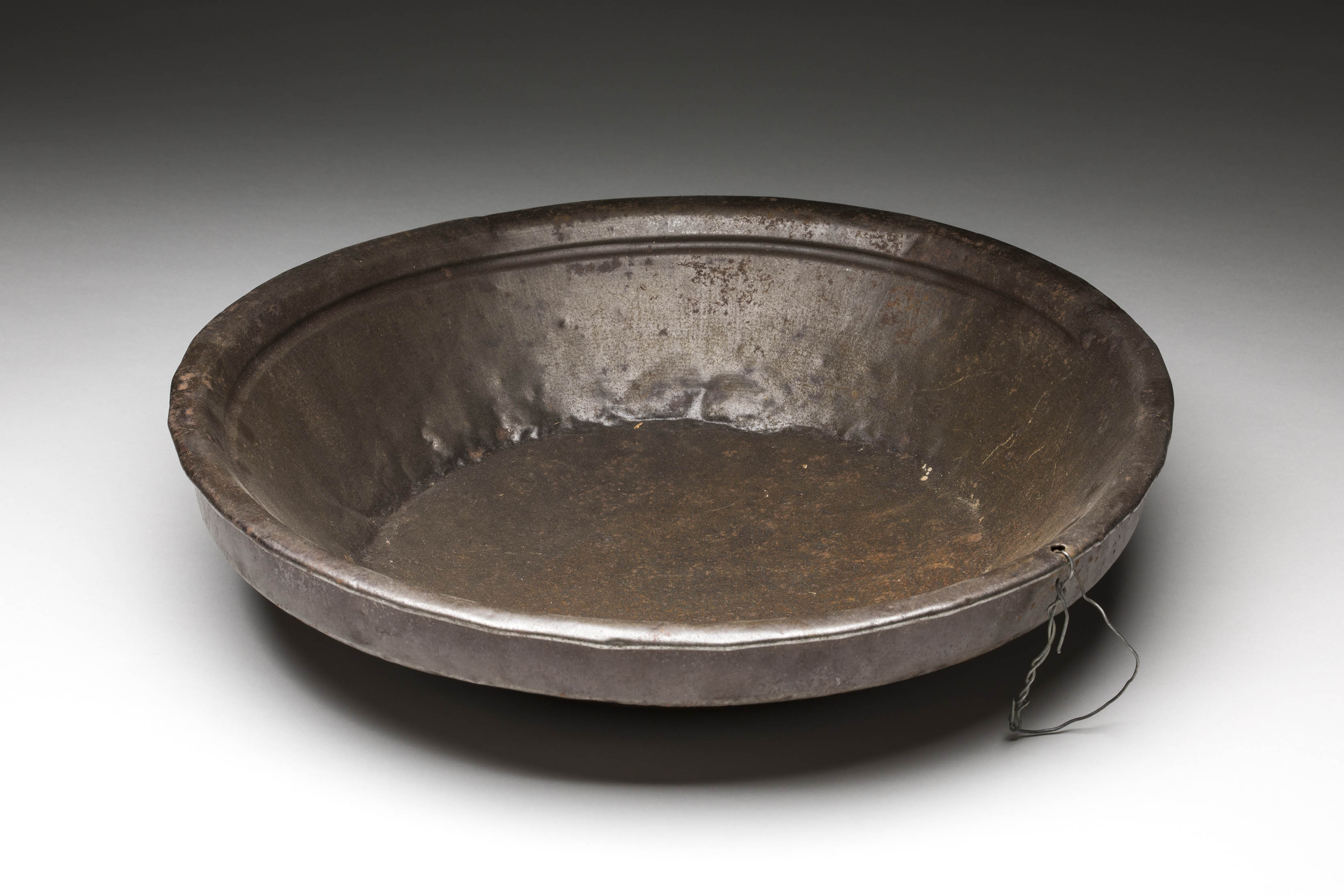 Gold panning dish. 