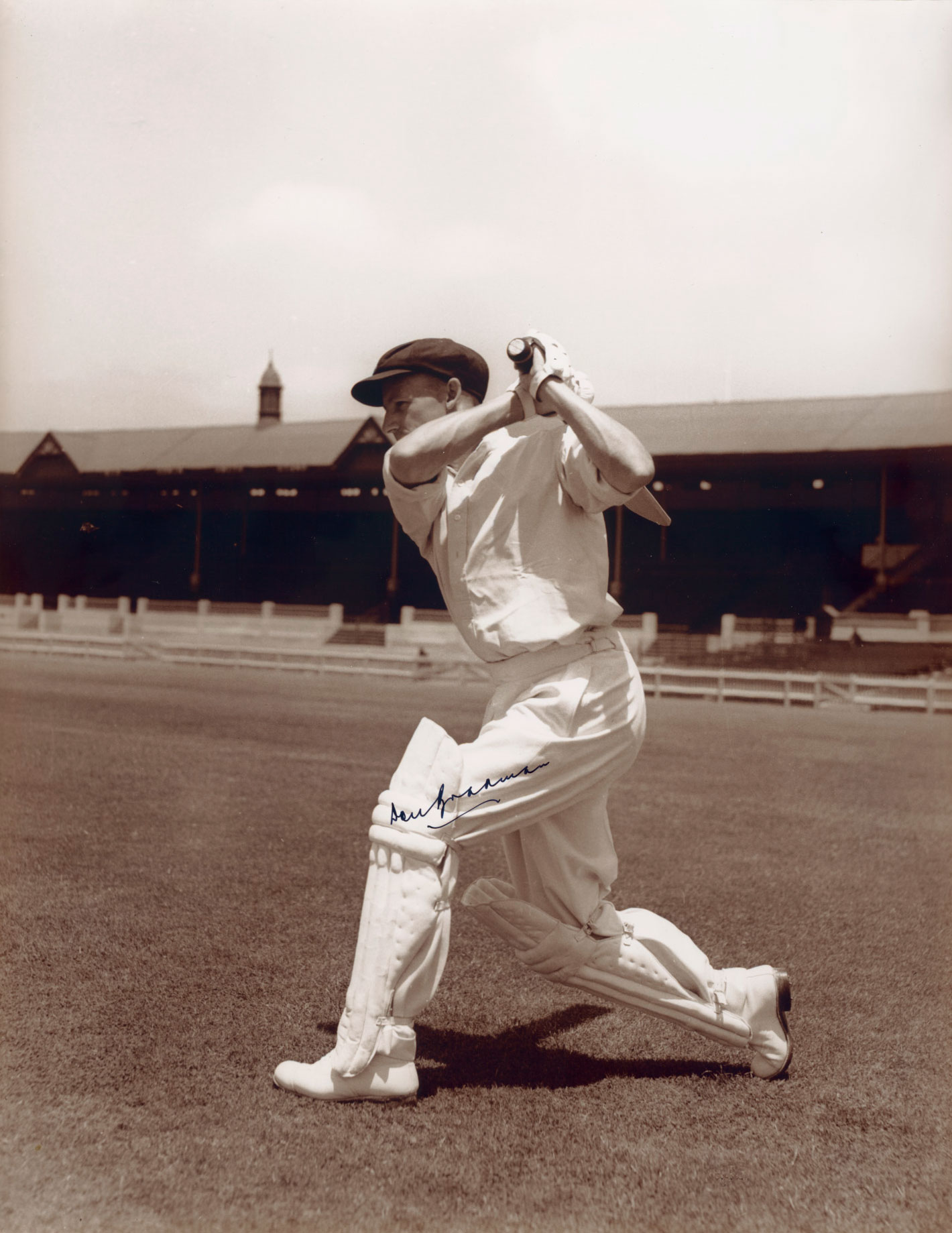 <p>Donald Bradman at the Adelaide Oval, about 1934</p>