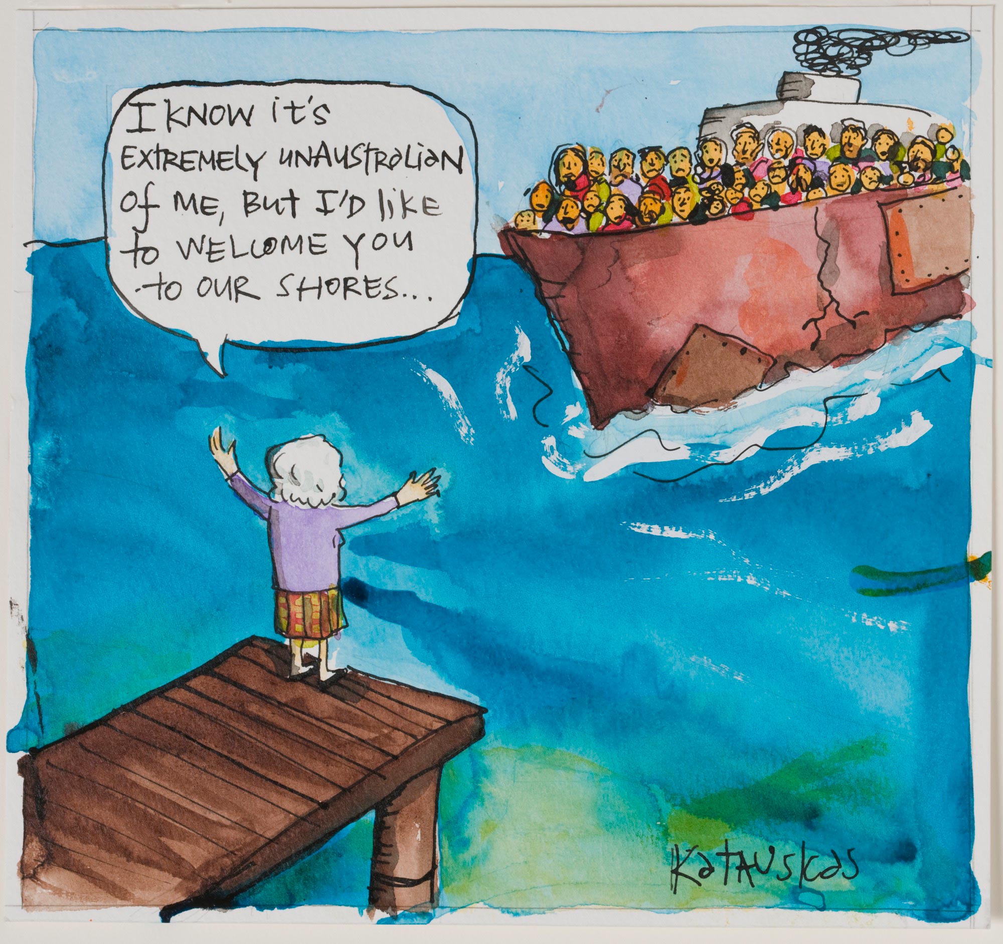 <p>Cartoon titled ‘UnAustralian’</p>
