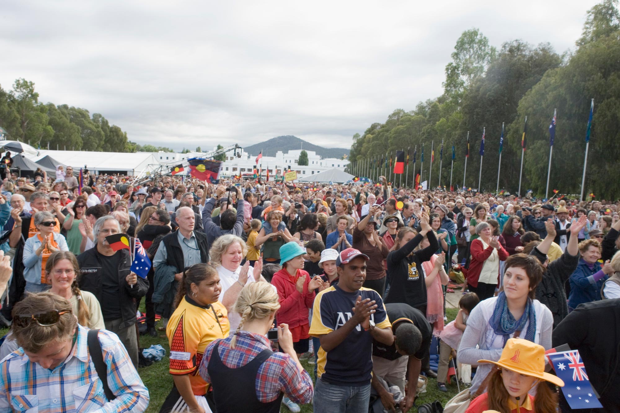 Apology by Federal Government to the Stolen Generations event, Parliament House grounds, Canberra
