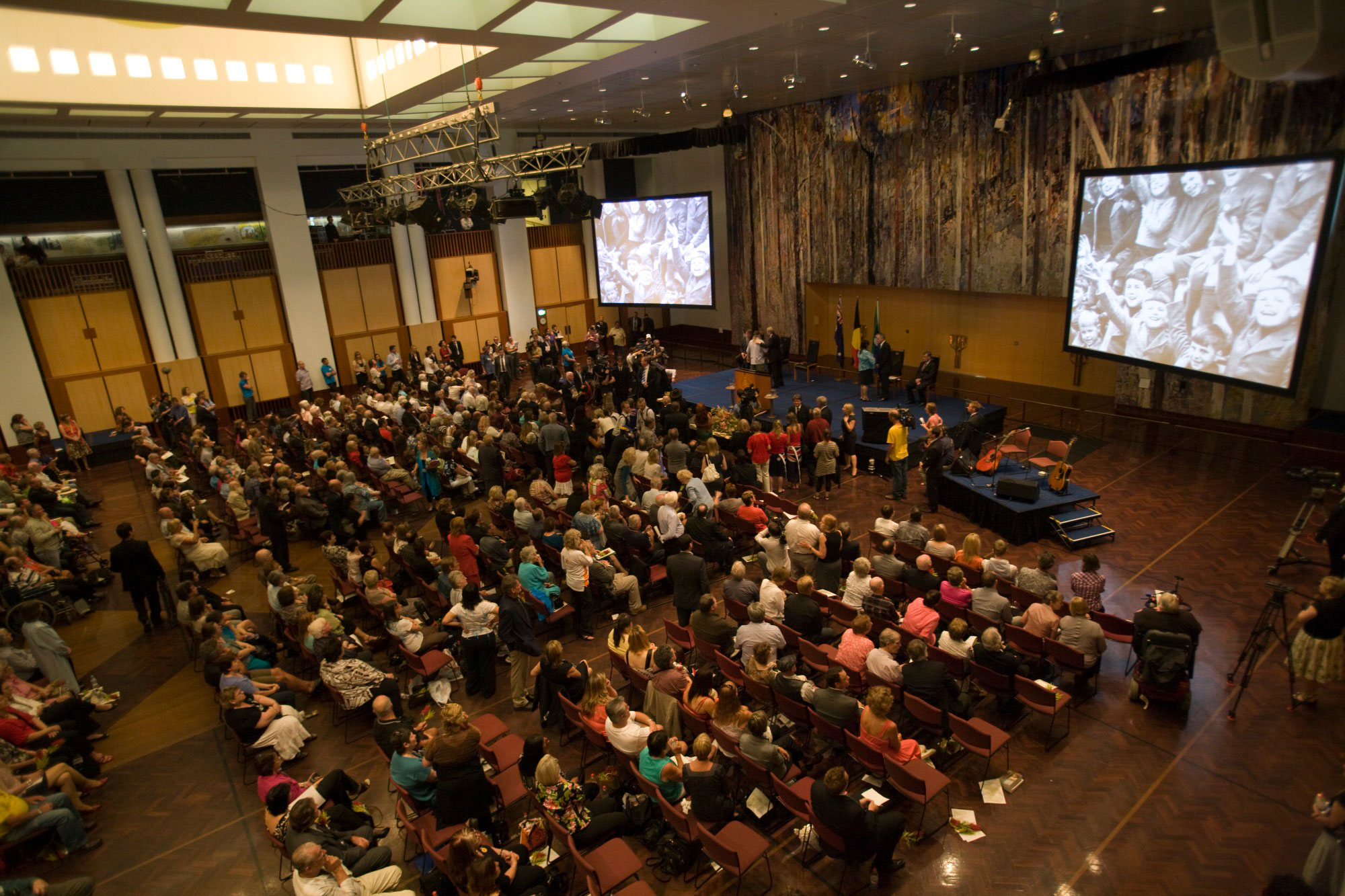 <p>National Apology to the Forgotten Australians and Former Child Migrants, Great Hall at Australian Parliament House</p>
