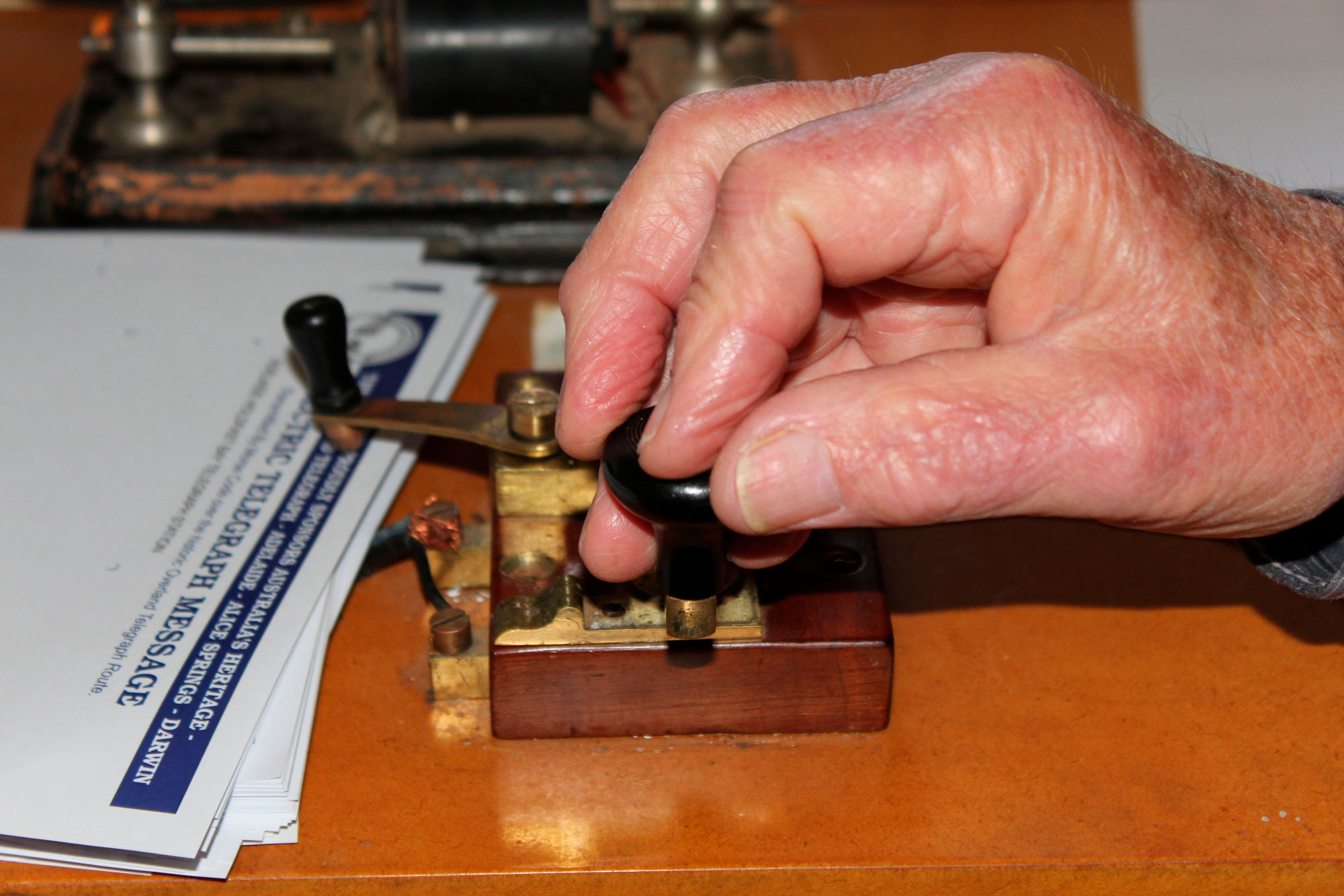 <p>Morse code machine</p>
