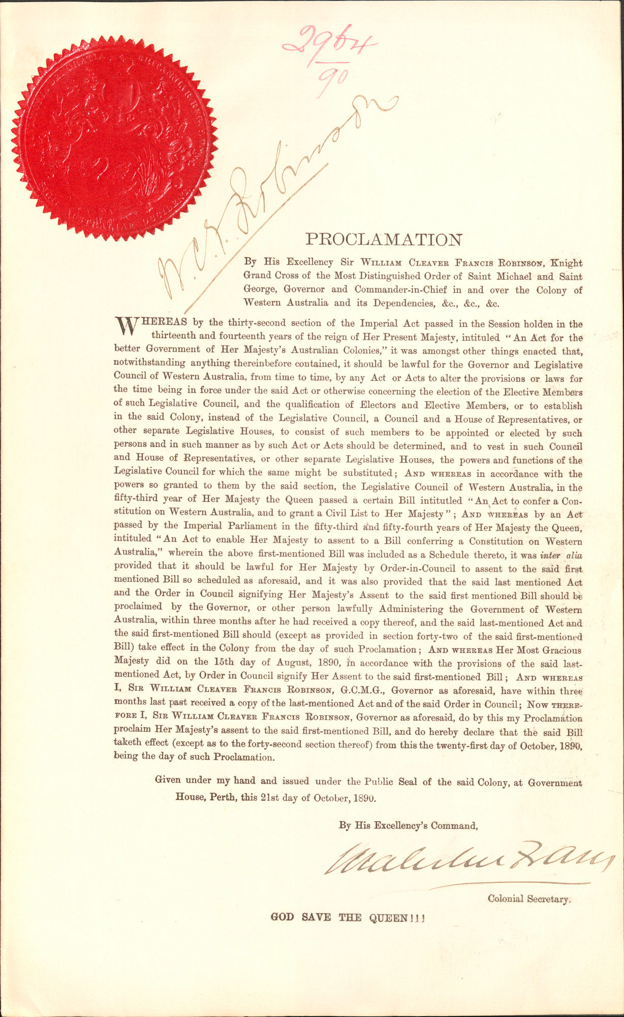 Constitution Act 1889 (Western Australia).