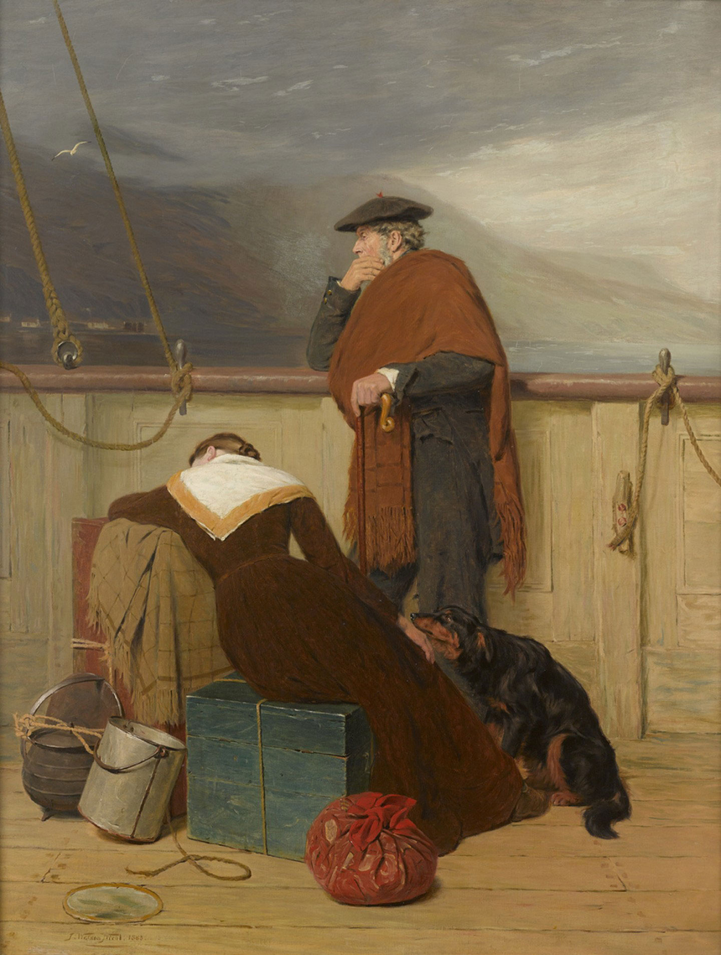 Lochaber No More, by John Watson Nicol, 1883