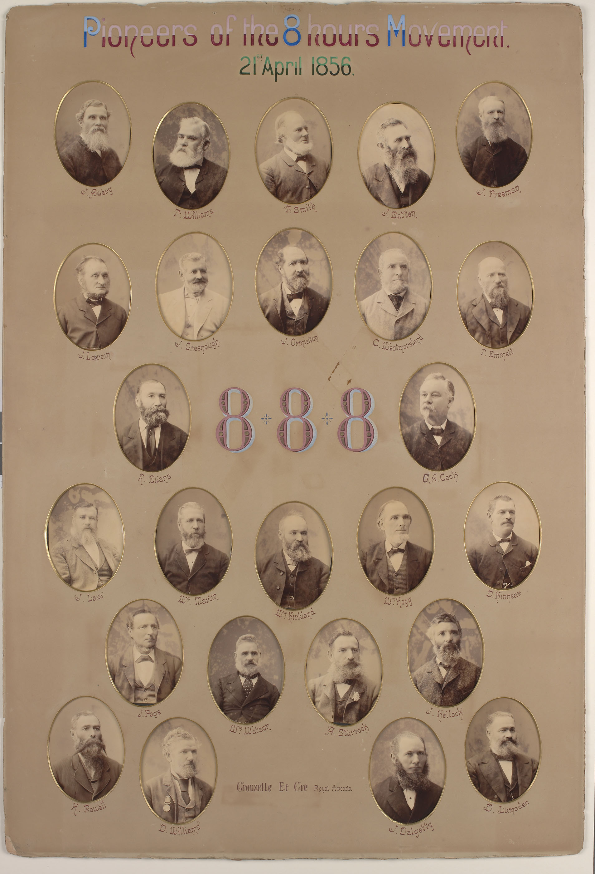 Pioneers of the eight-hour day movement.