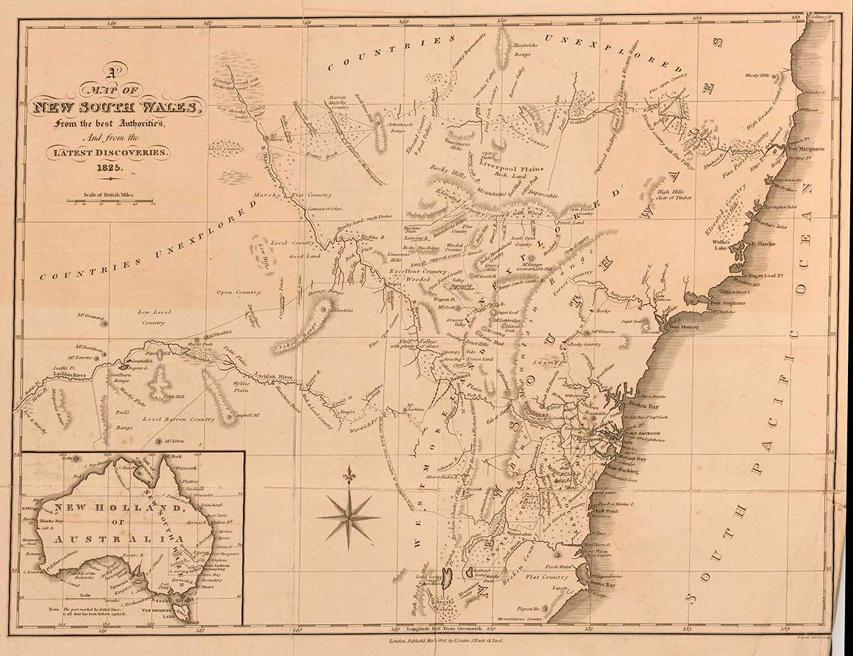 <p>A map of New South Wales, 1825</p>
