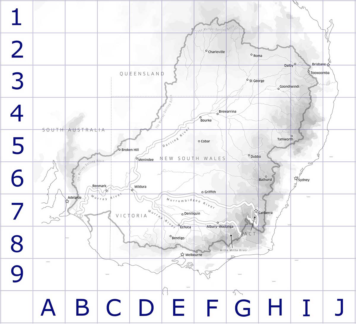 <p>Map of the Murray-Darling Basin</p>
