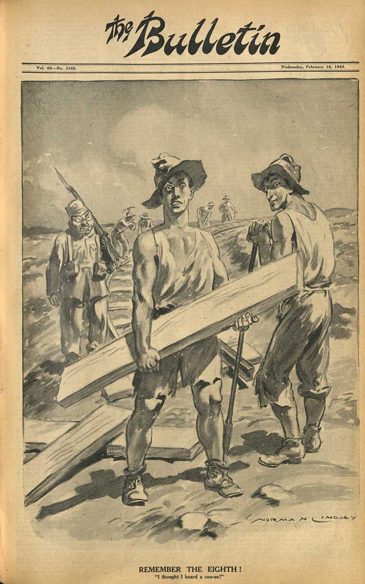 <p>‘Remember the Eighth!’, by Norman Lindsay</p>
