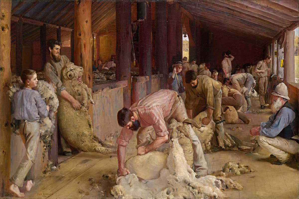<p>Painting by Tom Roberts, 1890</p>
