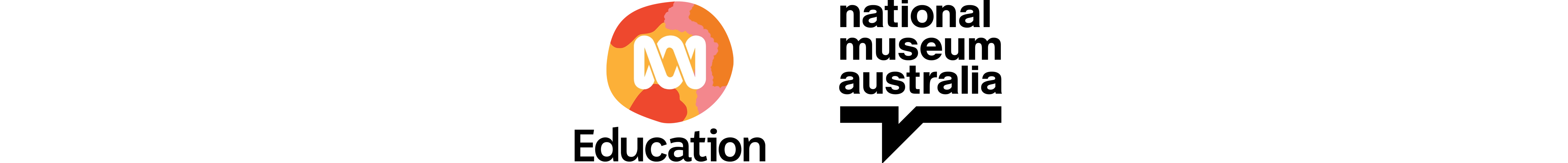 Logos of the Warakurna Artists, National Museum of Australia, and Visions of Australia