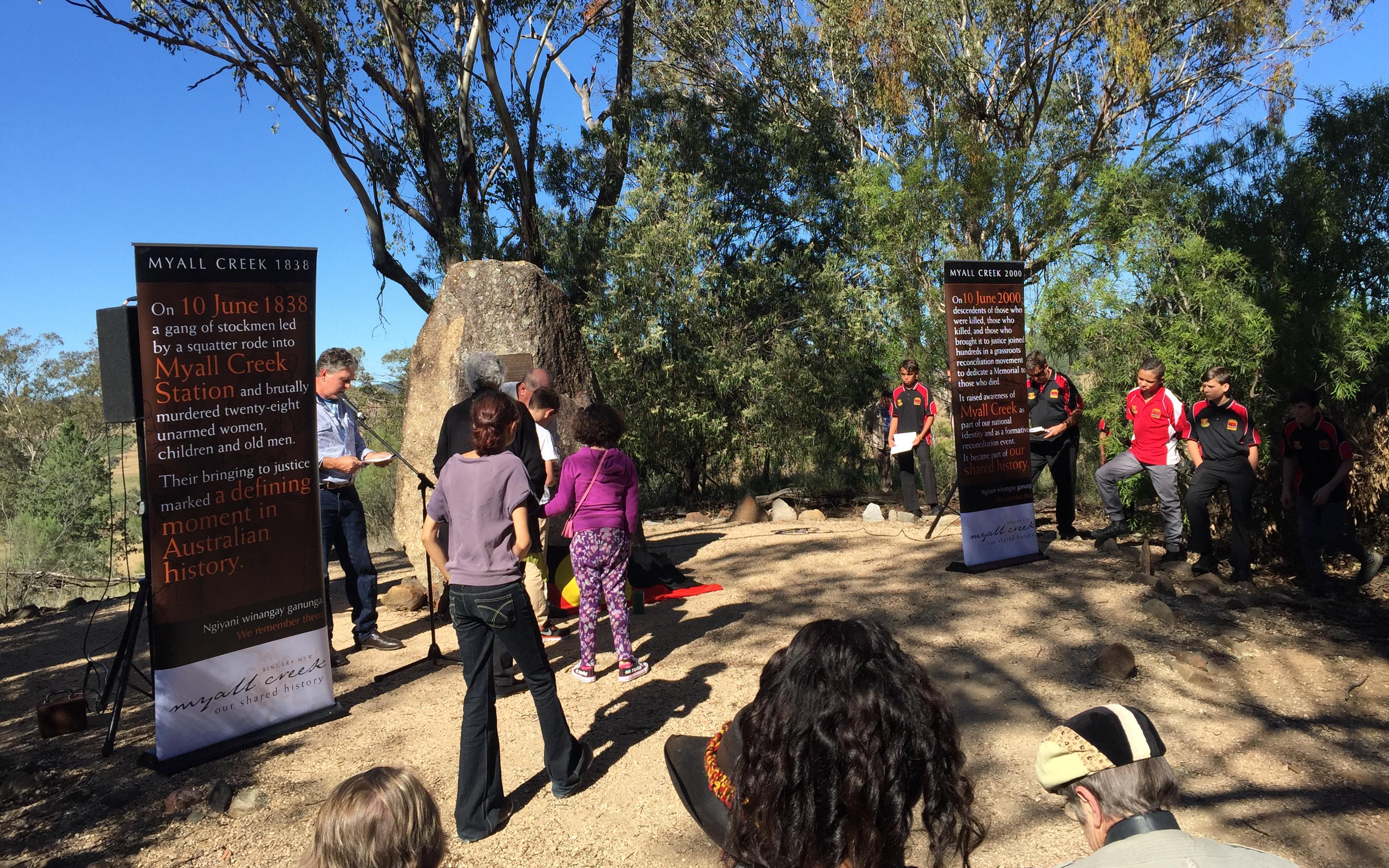 Myall Creek massacre memorial, June 2015.