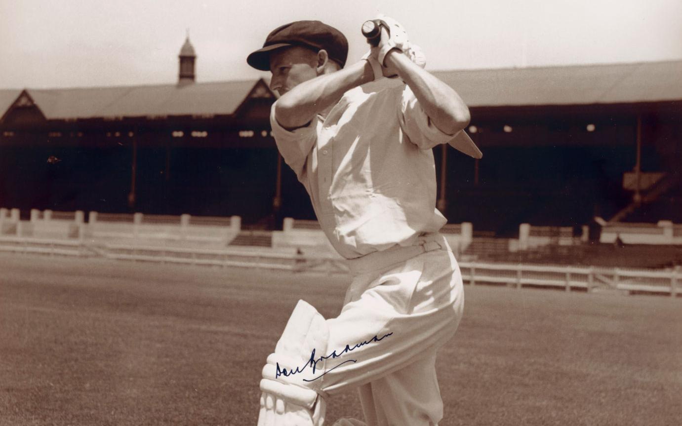 Donald Bradman at the Adelaide Oval, about 1934.