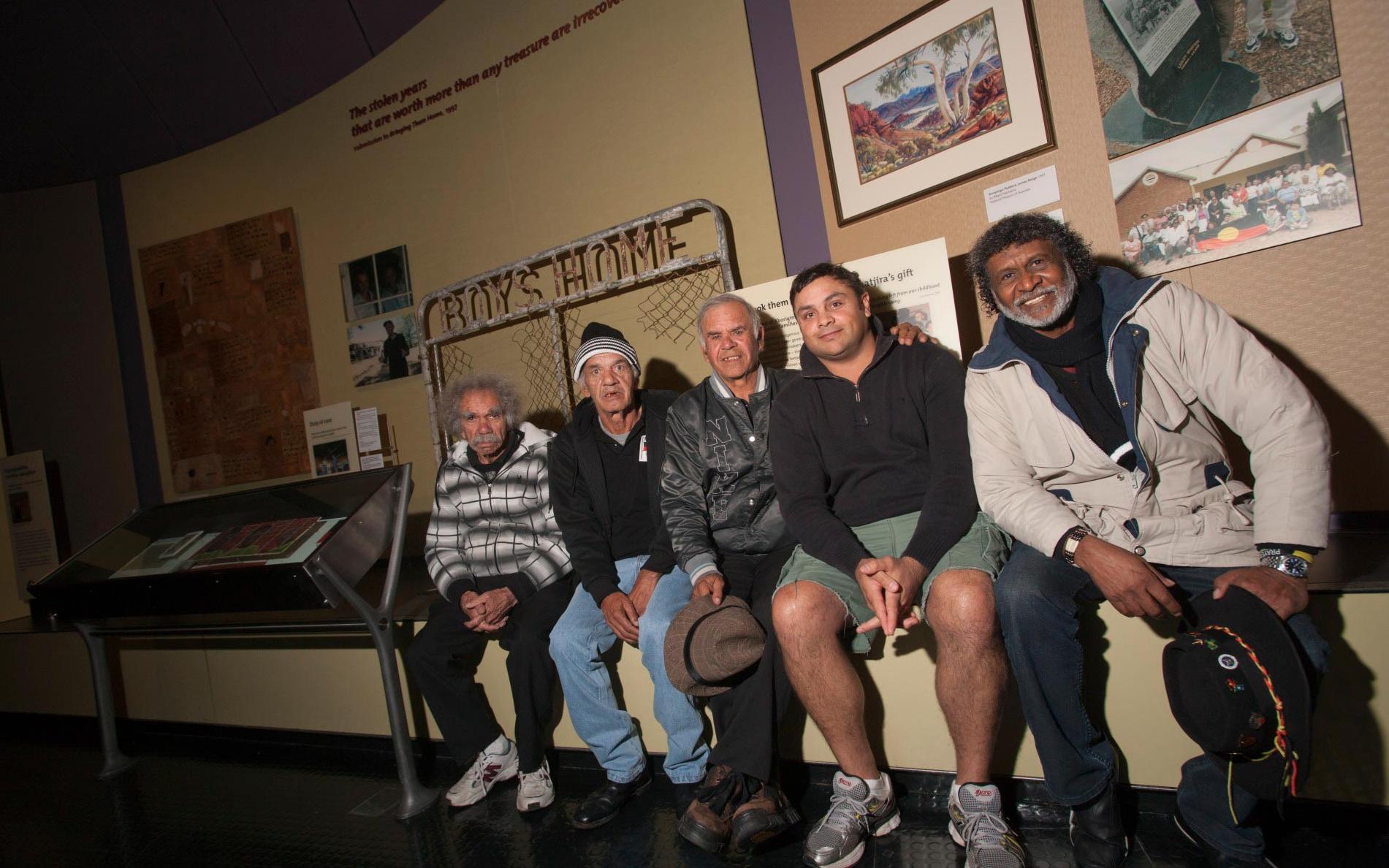  Kinchela ‘boys’, now men, visit the National Museum of Australia. 