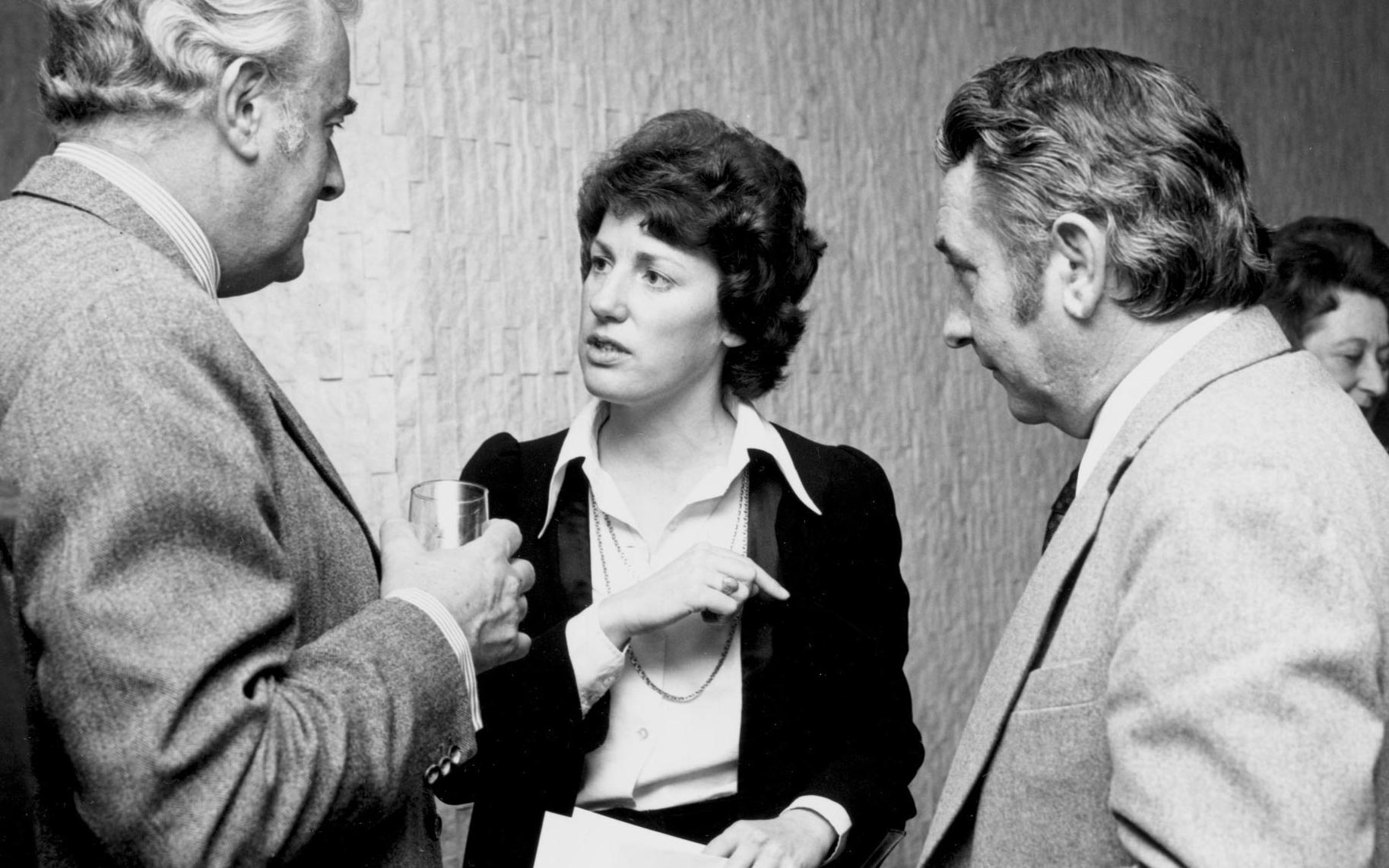 Elizabeth Reid, Australia’s first advisor on women’s affairs, with Prime Minister Gough Whitlam, 1973.