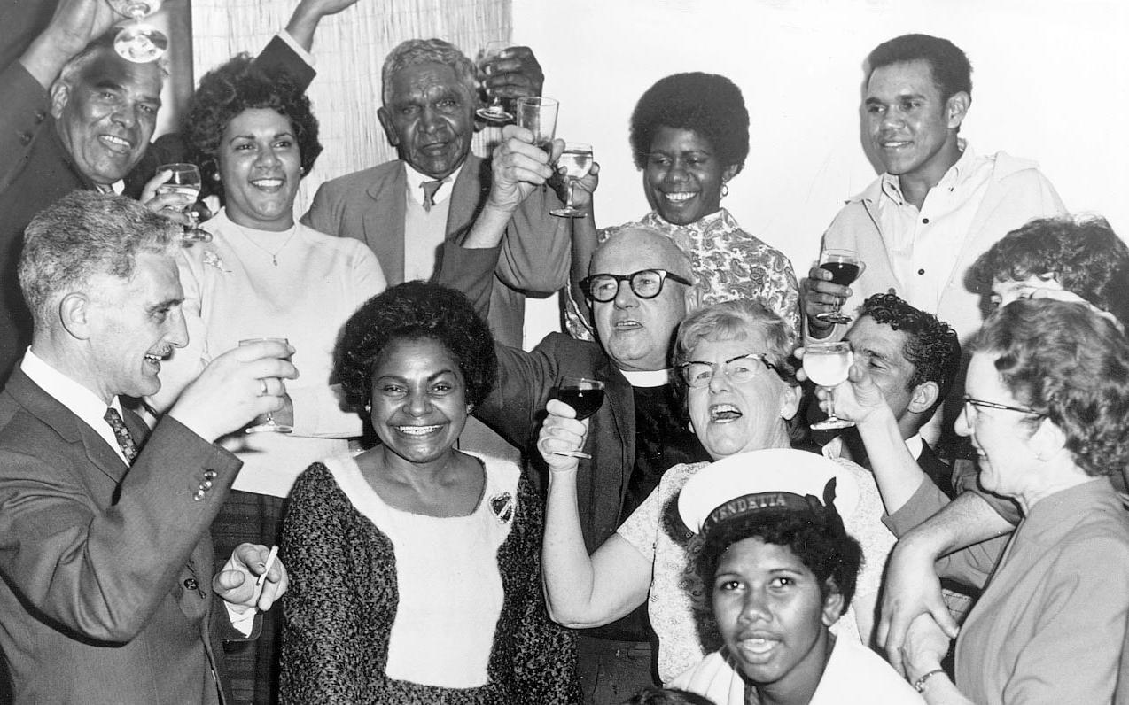 Faith Bandler at celebrations after the 1967 referendum